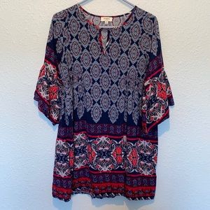 💜💜 Umgee Boho Paisley Spring Dress Size M